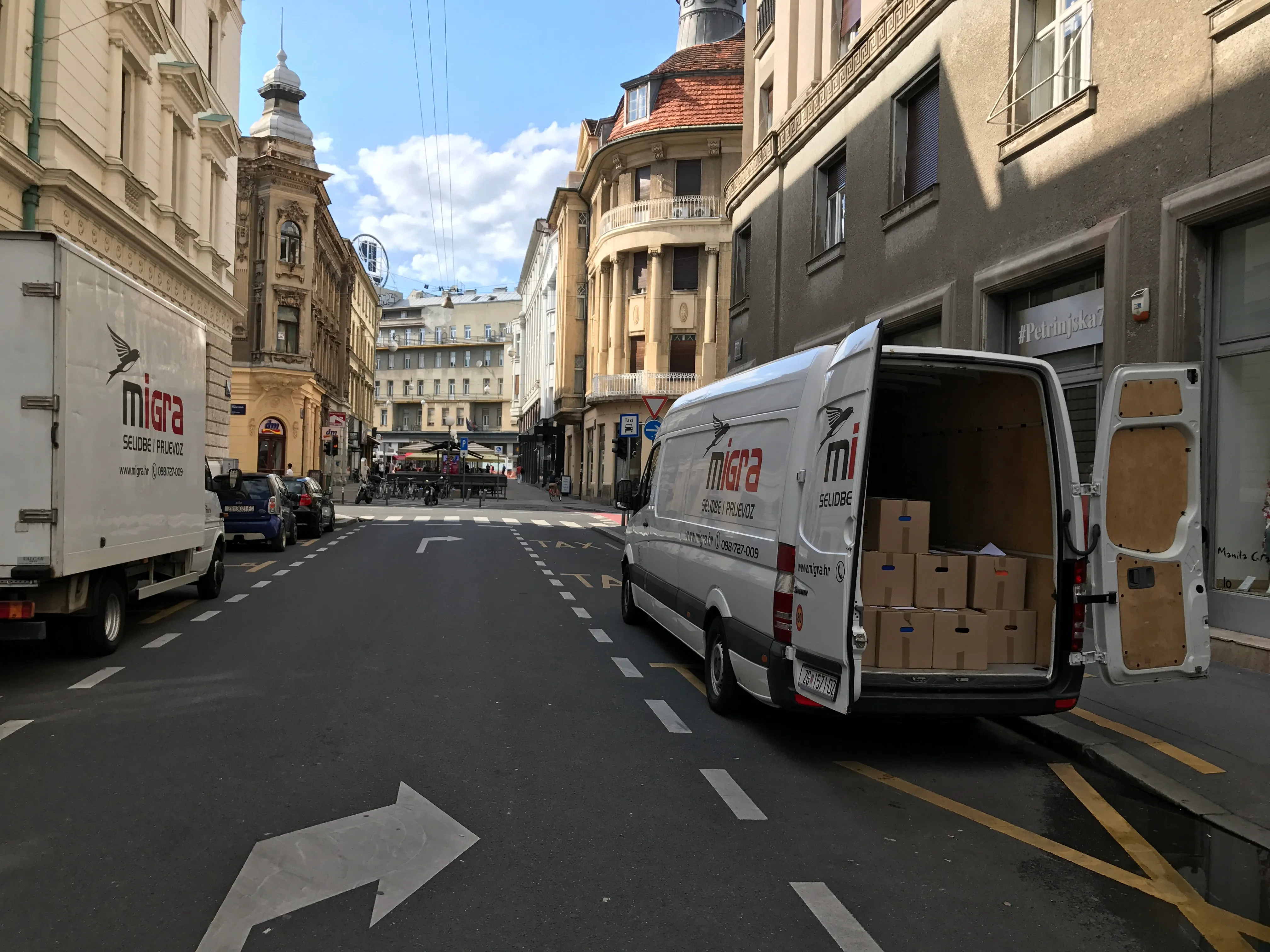 Migra kombi u centru Zagreba